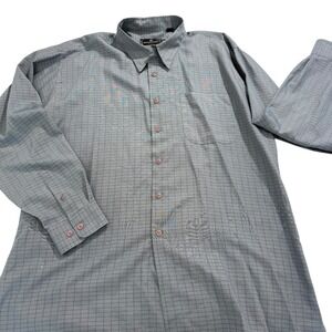 Bugatchi Uomo XXL Men's Button Down Plaid Dress Shirt Long Sleeve‎